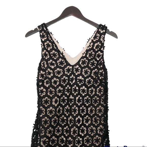 Anthropologie HD in Paris - Eyelet dress w/ Nude underlay & Ruffled Hem - Picture 2 of 6